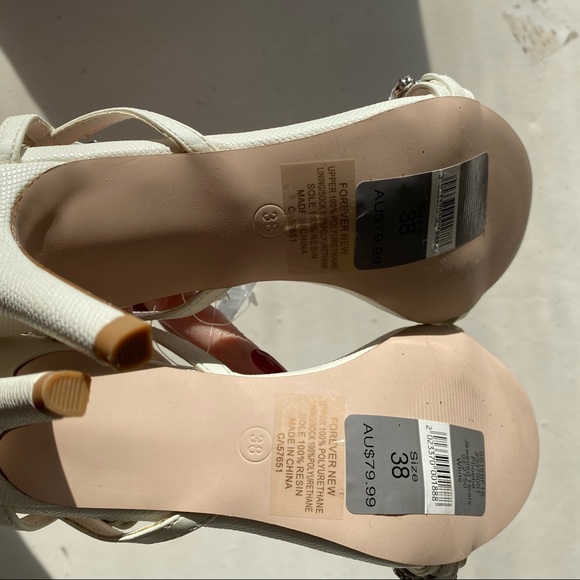 New embellished crystal white heels wedding party - Picture 12 of 12